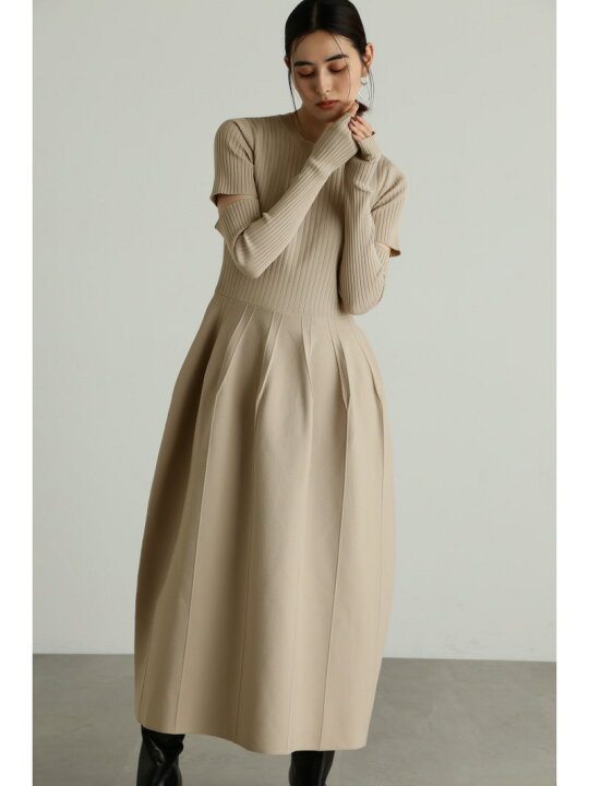 楽天市場】【SALE／50%OFF】ボリュームスカートニットワンピース JILL  
