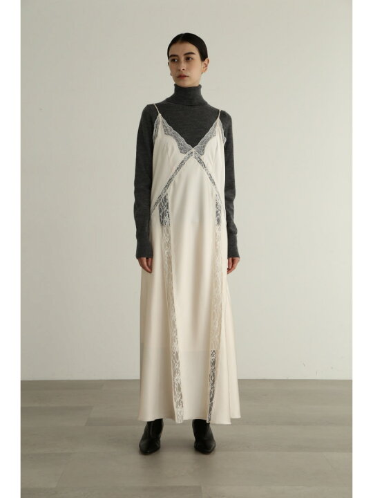 楽天市場】【SALE／46%OFF】レースドッキングサテンドレス JILL 