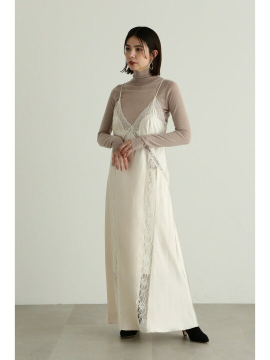 楽天市場】【SALE／46%OFF】レースドッキングサテンドレス JILL STUART  