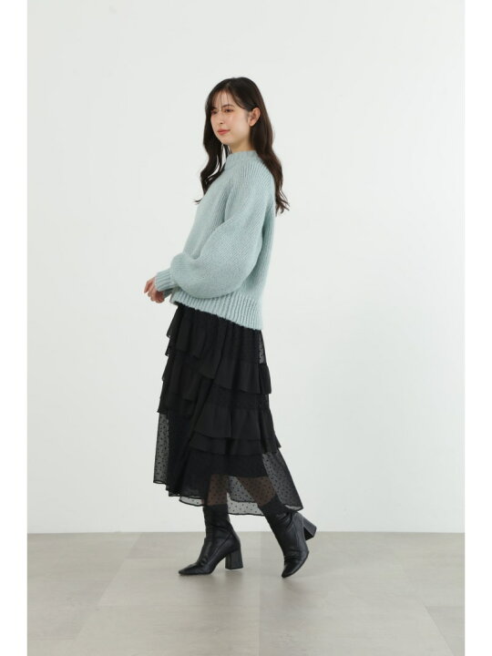楽天市場】【SALE／70%OFF】◇ドットシフォンティアードスカート WEB  