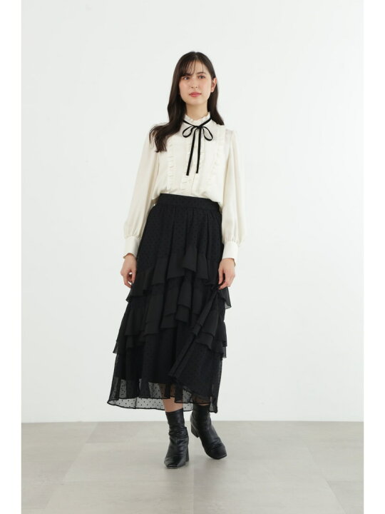 楽天市場】【SALE／70%OFF】◇ドットシフォンティアードスカート WEB  