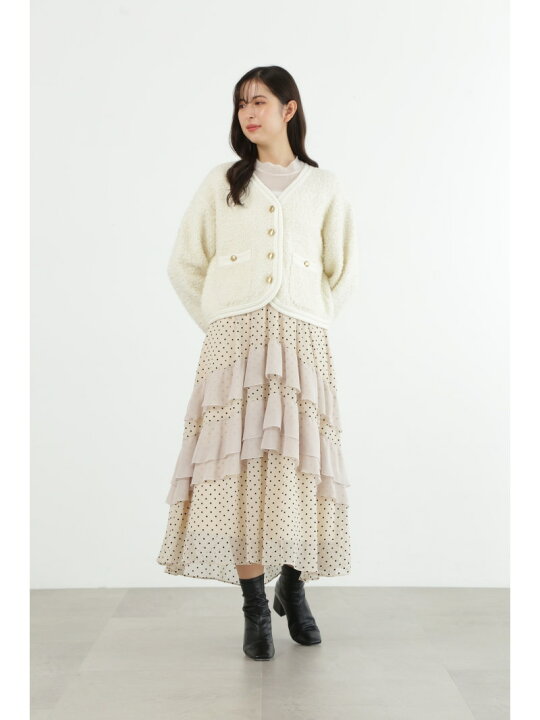 楽天市場】【SALE／70%OFF】◇ドットシフォンティアードスカート WEB  