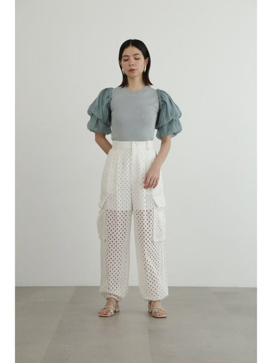 楽天市場】【SALE／37%OFF】コットンローンエンブロイダリーパンツ  
