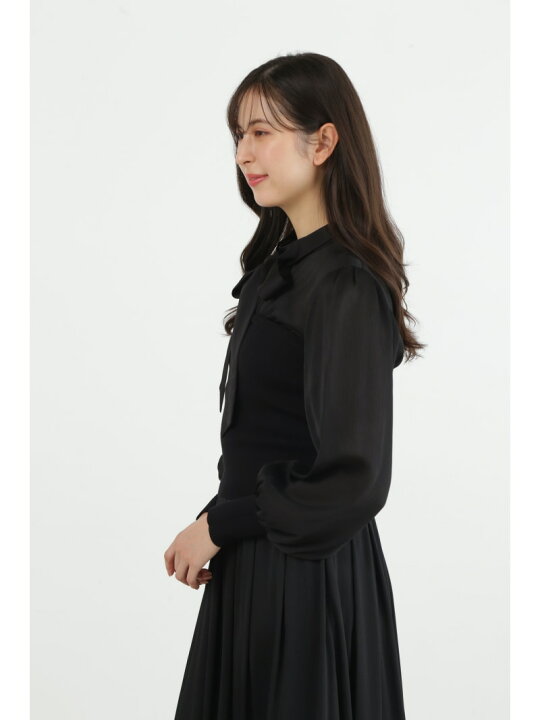 楽天市場】クレープサテンニットドッキングブラウス JILL STUART ジル 
