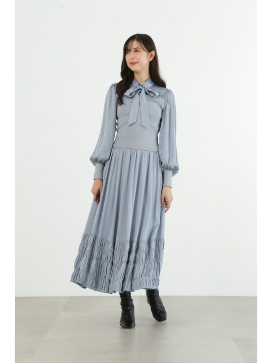 楽天市場】クレープサテンニットドッキングブラウス JILL STUART ジル 