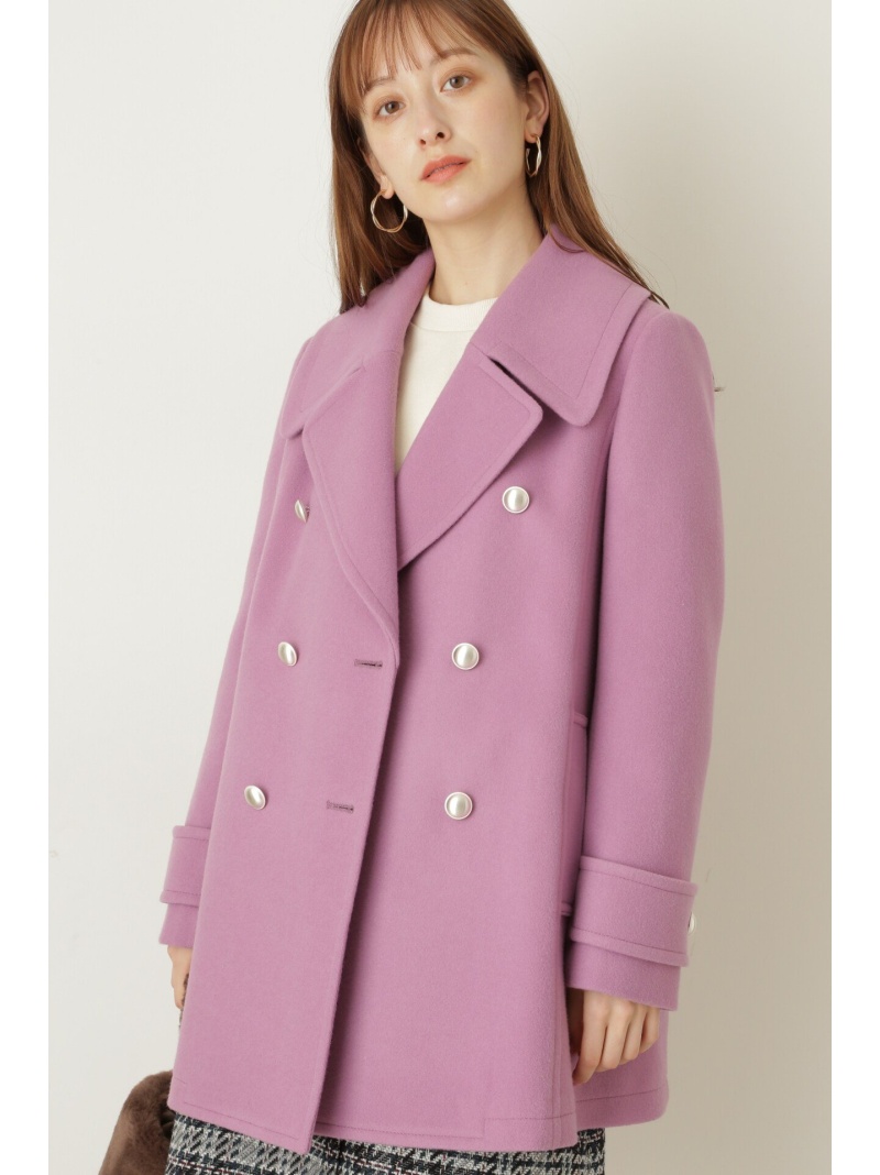 ジルスチュアート 薄いピンクの薄いコート ジャケット Mサイズ