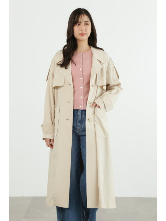 楽天市場】【SALE／70%OFF】リヨセルナイロンロングコート JILL STUART  