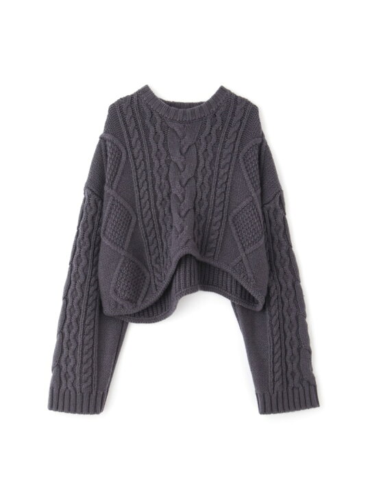 楽天市場】【SALE／50%OFF】ローゲージケーブルニットトップス JILL  