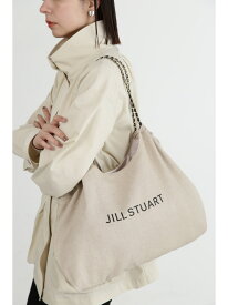 チェーンロゴトートバッグ JILL STUART ジルスチュアート バッグ その他のバッグ ベージュ ブラック【先行予約】*【送料無料】[Rakuten Fashion]