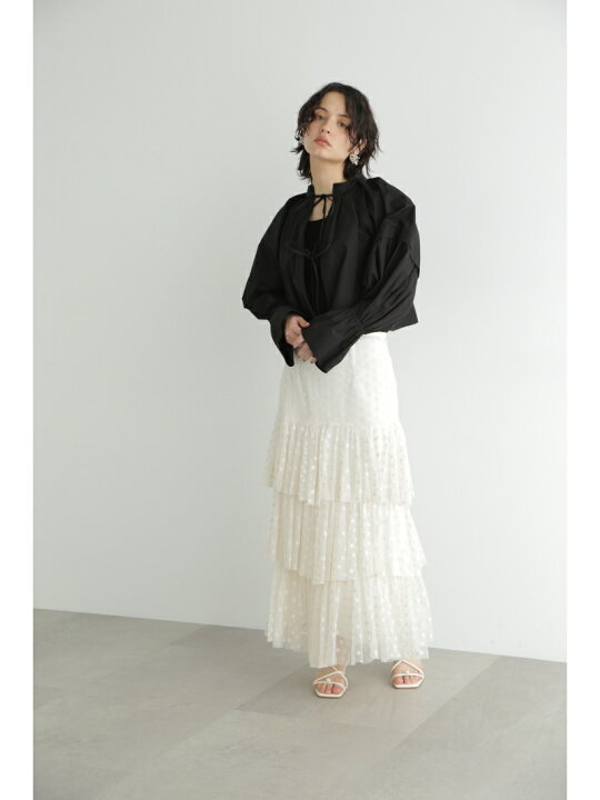 楽天市場】【SALE／70%OFF】チュールエンブロイダリーティアード  