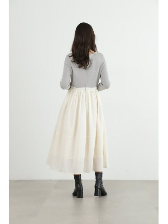 楽天市場】◇ニットドッキングドットタフタワンピース JILL STUART 