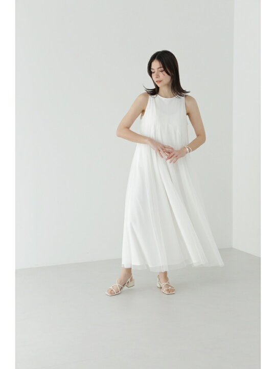 楽天市場】【SALE／64%OFF】◇チュールレイヤードAラインワンピース 