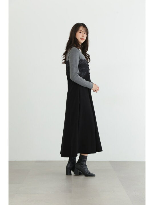 楽天市場】◇レースドッキングニットドレス JILL STUART ジル 