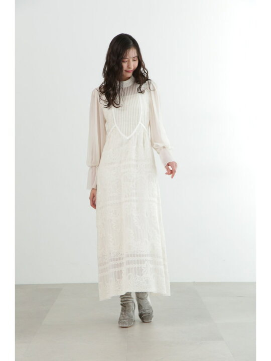 楽天市場】【SALE／60%OFF】◇シフォンエンブロイダリーワンピース  