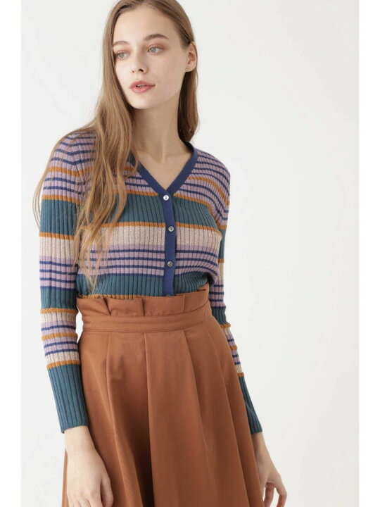 楽天市場】【SALE／70%OFF】リザマルチボーダーリブニット JILL STUART  