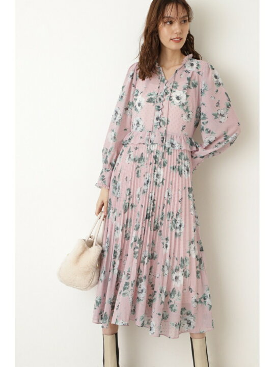 レーシーフラワーワンピース　ジルスチュアート JILLSTUART ジルスチュアート ◇ レーシーフラワーワンピース