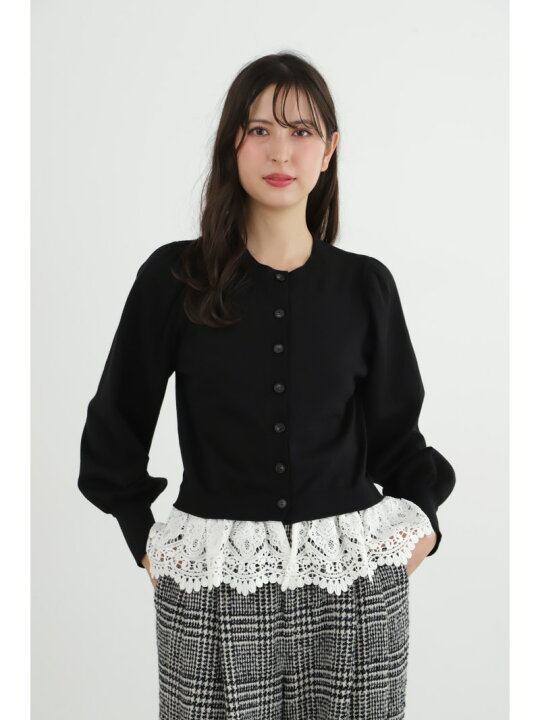 楽天市場】【SALE／50%OFF】◇レースペプラムニットカーディガン JILL 