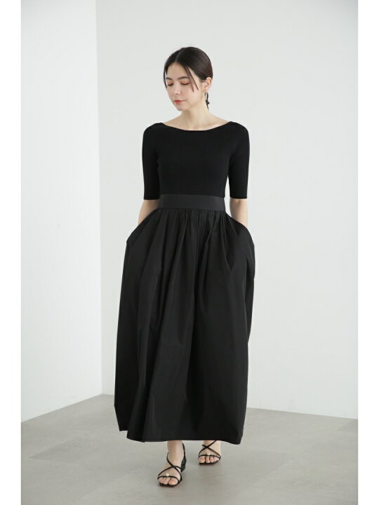 楽天市場】【SALE／64%OFF】◇タフタドッキングニットドレスII JILL 