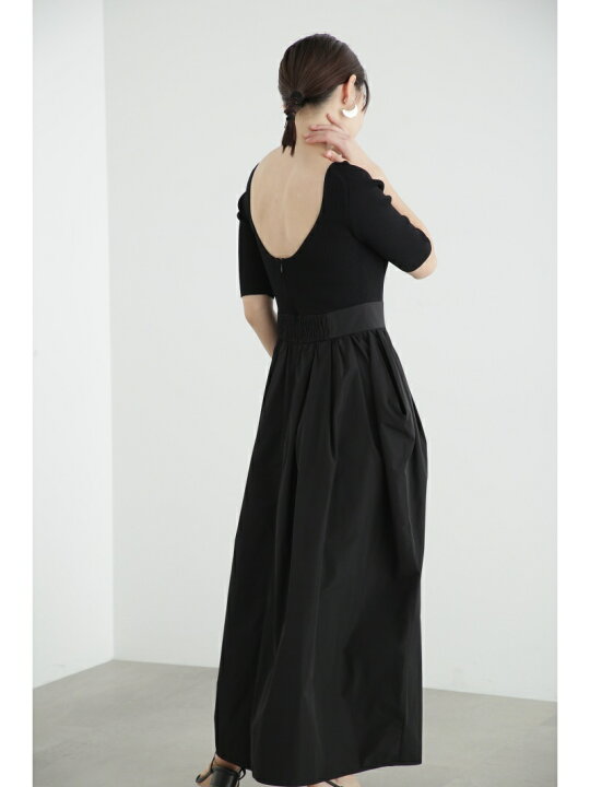 楽天市場】【SALE／60%OFF】◇タフタドッキングニットドレスII JILL  