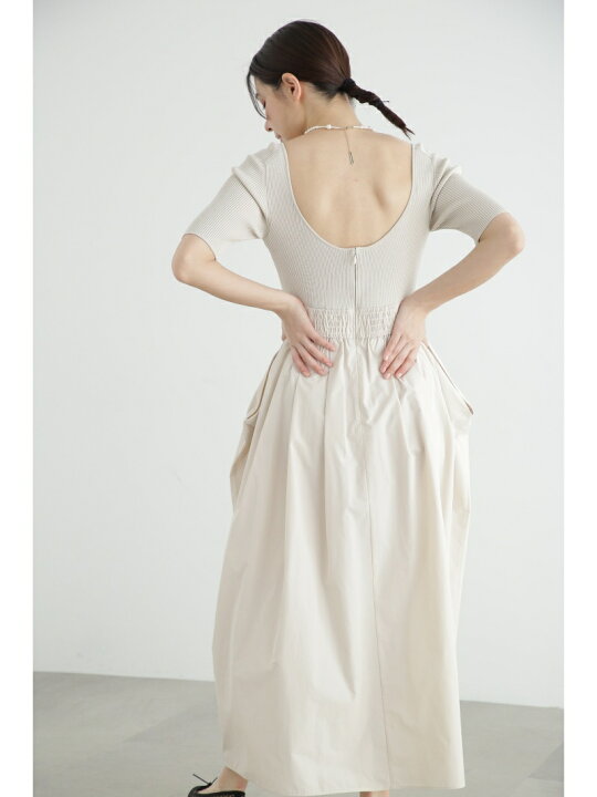 楽天市場】【SALE／60%OFF】◇タフタドッキングニットドレスII JILL 