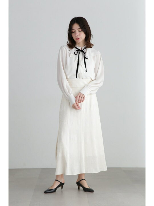 楽天市場】【SALE／70%OFF】ジョーゼットフリルカラーブラウス JILL 