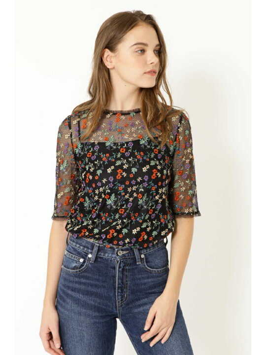 楽天市場】【SALE／60%OFF】エンブロイダリーチュールブラウス◇ JILL 