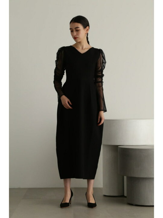 楽天市場】【SALE／50%OFF】チュールドッキングニットドレス JILL 