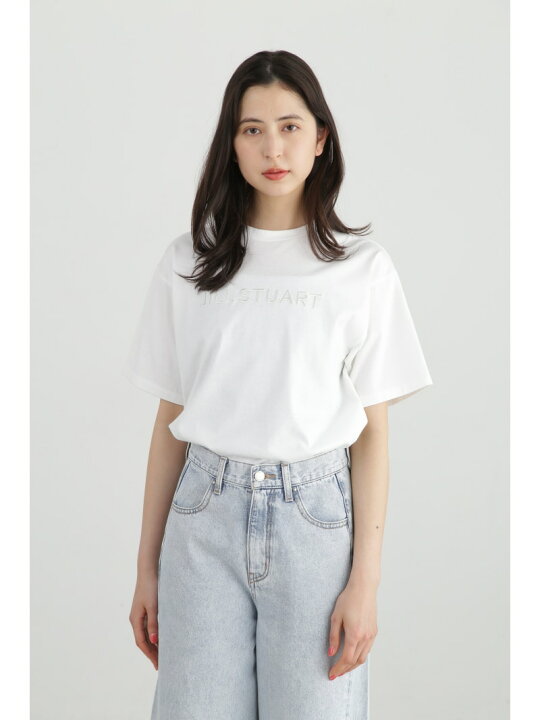 楽天市場】◇ジルエンブロイダリービッグTシャツ JILL STUART ジル 