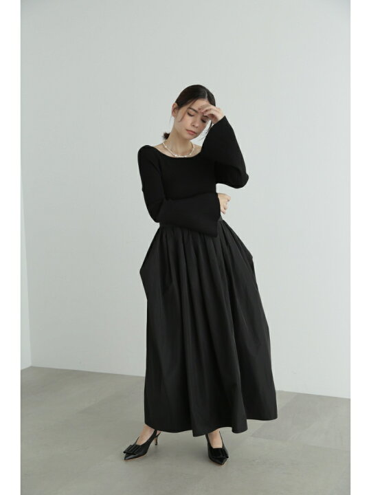 楽天市場】【SALE／60%OFF】タフタドッキングニットドレス JILL STUART  
