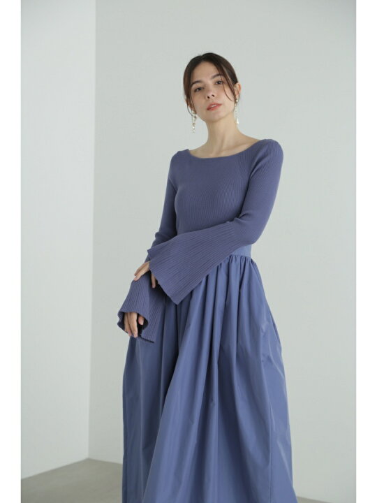 楽天市場】【SALE／64%OFF】タフタドッキングニットドレス JILL STUART 