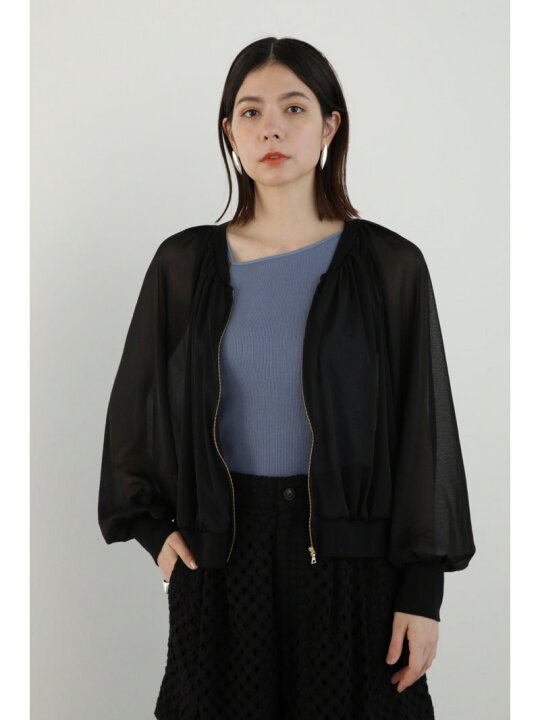楽天市場】【SALE／37%OFF】トリコットシフォンブルゾン JILL STUART 