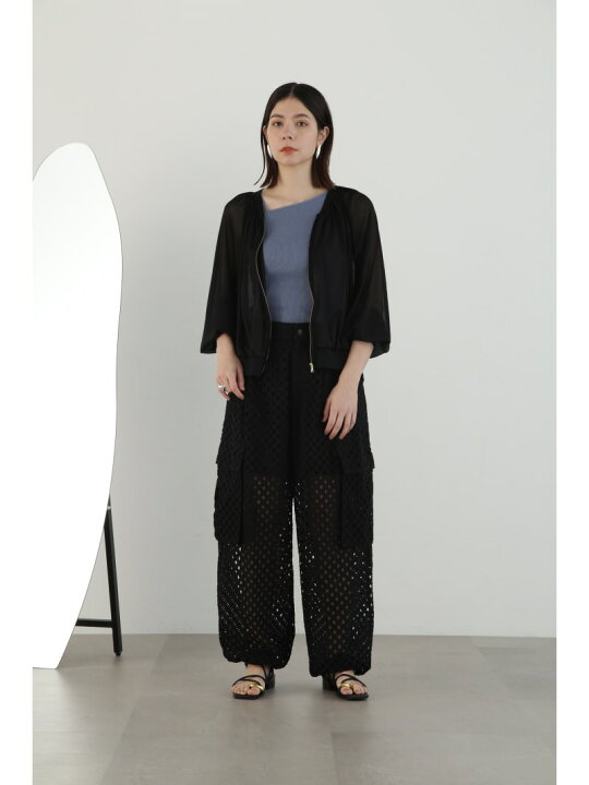 楽天市場】【SALE／37%OFF】トリコットシフォンブルゾン JILL STUART 