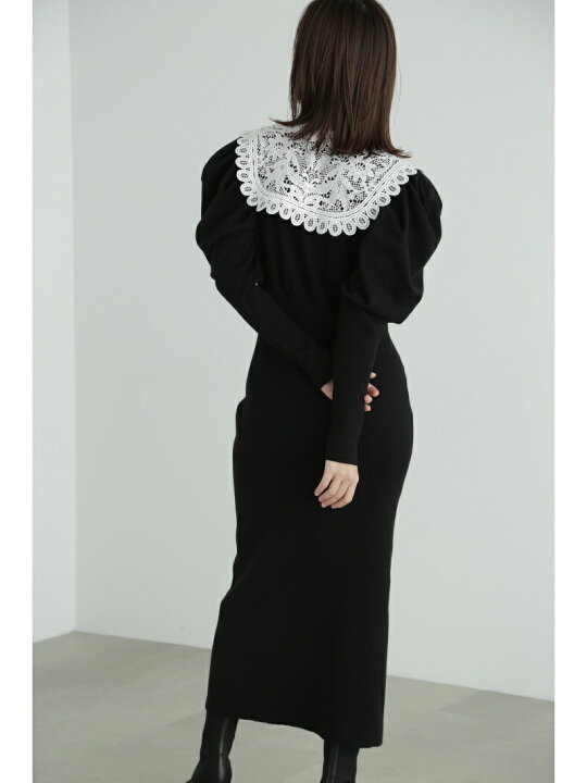 楽天市場】【SALE／60%OFF】レースカラーニットドレス JILL STUART  
