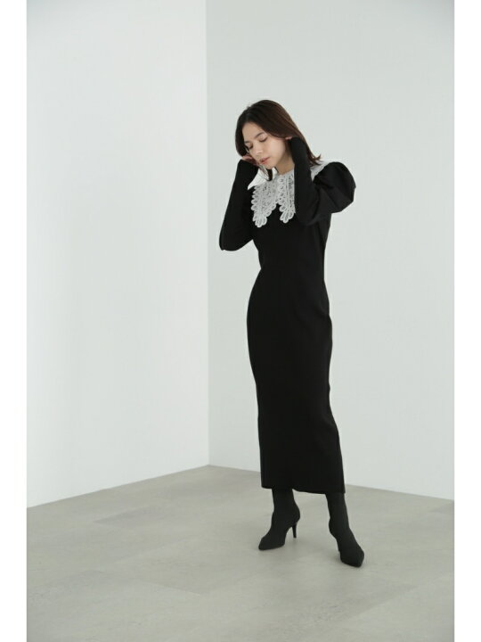 楽天市場】【SALE／60%OFF】レースカラーニットドレス JILL STUART  