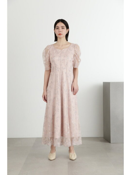 楽天市場】【SALE／50%OFF】チュール刺しゅうフレアドレス JILL STUART  