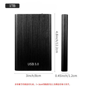 �O�t��HDD �|�[�^�u��HDD �O�t���n�[�h�f�B�X�N 1TB��e�� USB3.0 �����]�� �h�� �ϏՌ� ���^ �y�� PC�Ή� Mac�Ή� �m�[�g�p�\�R�� �f�[�^�ۑ� �o�b�N�A�b�v �|�[�^�u���X�g���[�W HDD �����^�ѕ֗�