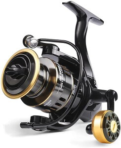スピニングリール リール バス釣り ジギング 遠投リール 管釣り 堤防釣り 沖釣り 淡水海水釣り汎用 初心者最適 全金属12BB 5.2:1 耐衝撃 最大ドラグ力8kg 左右交換 1000~7000番 軽量 EVA/金属/木製握