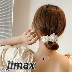 ヘアアクセサリー ヘアの団子作り 簡単 2個セット おだんご ヘアー お団子ヘアアレンジ ヘア飾り アクセサリー 可愛い お花 花 おしゃれ お団子 ホワイトデー