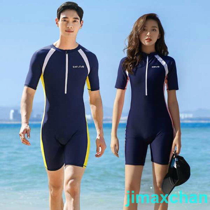 楽天市場】新品 フィットネス 水着 UVカット レディース メンズ 袖あり  