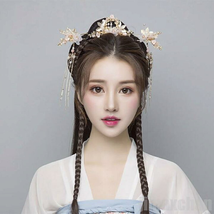 楽天市場】気楽 ヘアアクセサリー 【7点セット】 花 かんざし 