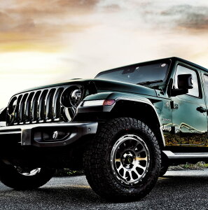 DELTAFORCE@OVAL@For JEEP WRANGLER@MAT BLACK@17 x 7.0J +32 / 5-114.3