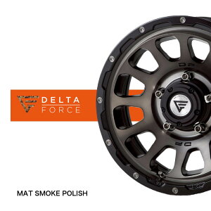 4{ZbgyzRAV4 DELTAFORCE OVAL 17inch 7.0J+32 For RAV4 f^tH[X MAT SMOKE POLISH 17 x 7.0J +32 / 5-114.3 J[F}bgX[N|bV TOYOTA g^ RAV4y4{iz