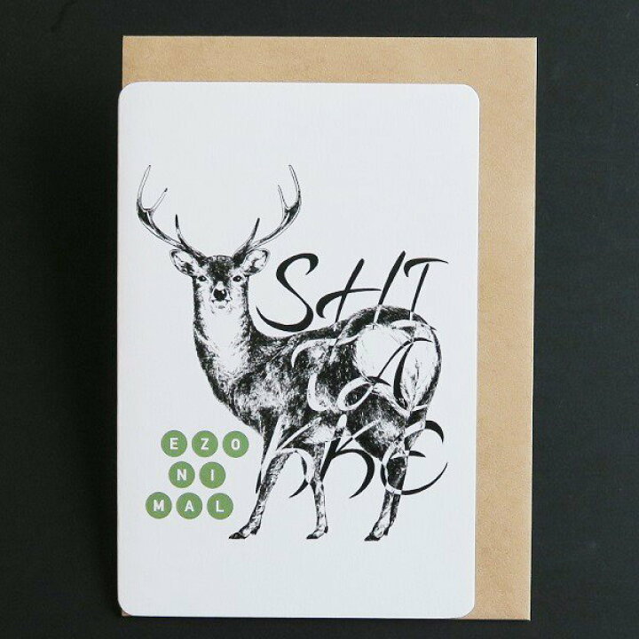 楽天市場 Ezonimal エゾニマル グリーティングカード エゾシカ Jimoto