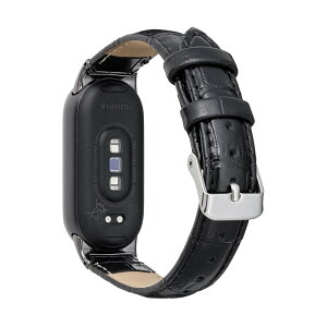 【新機種対応】Xiaomi Smart Band 10 9 8 高見えクロコ調レザーバンド シャオミ 軽量 メンズ レディース ウォッチバンド スマートバンド9 スマートバンド8 専用バンド 付替バンド 高級 ビジネス フ
