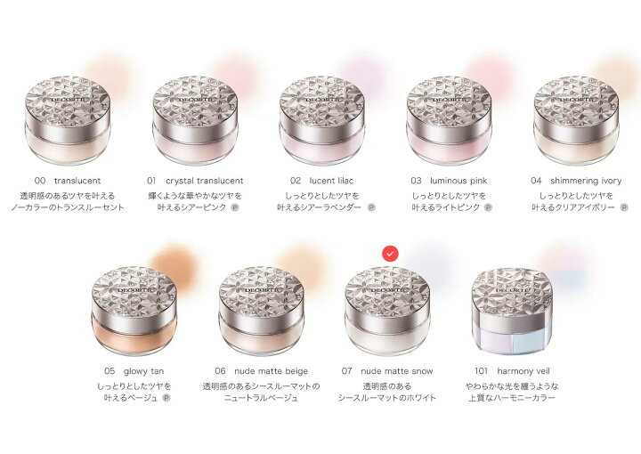 楽天市場】【国内正規品】COSME DECORTE コスメデコルテ ルース 07 