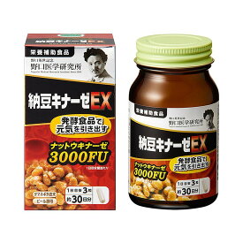 野口医学研究所 納豆キナーゼ 3000FU EX 約30日分 (90粒) 野口納豆3000 栄養補助食品 明治薬品