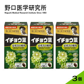 【3個セット】野口医学研究所 イチョウ葉 60粒x3