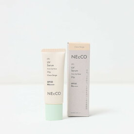 NEcCO トーンアップUVセラム　クリア ネッコ ユーグレナ 美容液 日中 透明感 明るい 化粧品 SPF50 スキンケア 美容 化粧 肌色 普段