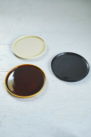陶器のプレート 日本製 日本製品 信楽焼 陶器 白 黒 茶 お祝い プレゼント 和洋風 モダン おしゃれ