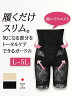 大きいサイズ レディース 【Re-J＆SUPURE】ビューティースリムガードルL LL 3L 4L 5L ガードル 3分丈 ぽ…